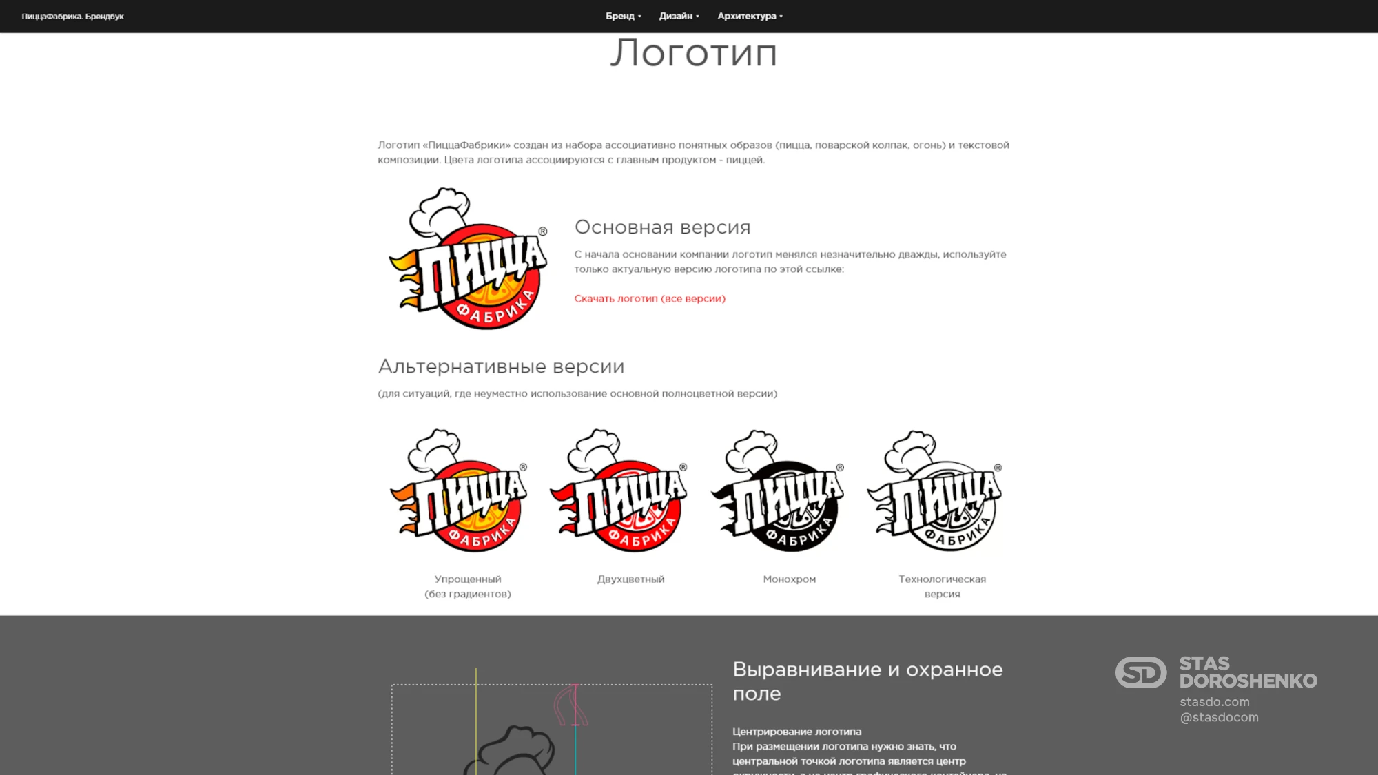 Брендбук для компании ПиццаФабрика